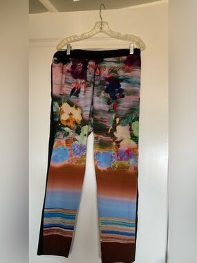 Clover Canyon Multicolor Floral Stripe Kids Joggers
